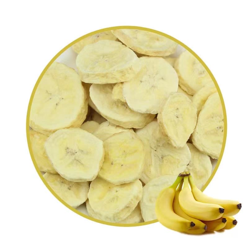 Travel Camping Hiking Wholesale Cheap Freeze Dried Banana Dice Healthy Fruit Snack Source Manufacturer Freeze Dried Banana